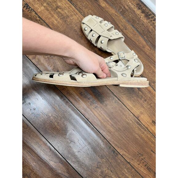Freda Salvador Sera Fisherman Sandal in Stucco Suede - size 9.5 - Picture 6 of 7